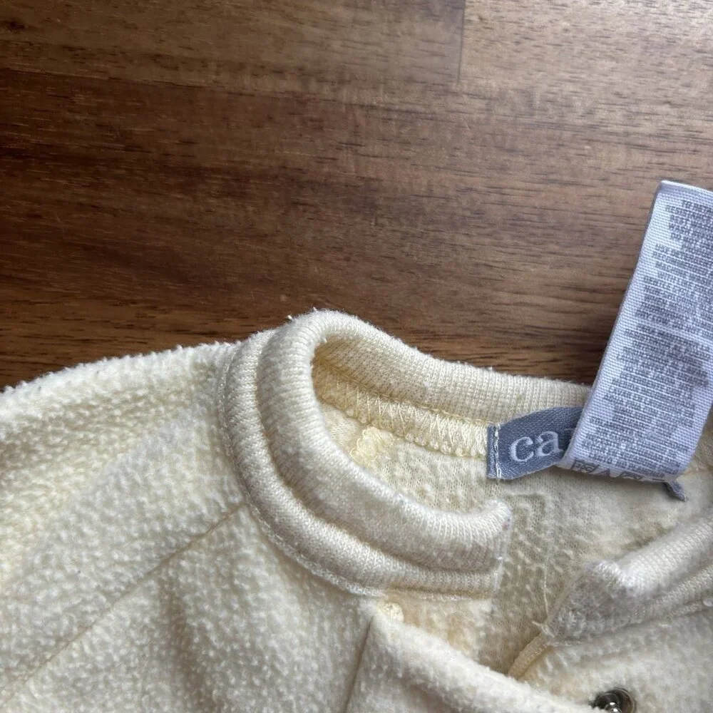 Vintage Carters Duckie Footed Sleeper Paste‎ Yellow Fleece Baby Duck 6 Months
